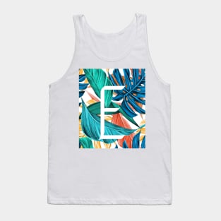 Tropical Alphabet “E” Tank Top